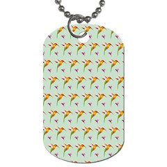 Birds Hummingbirds Wings Dog Tag (one Side) by Celenk