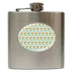 Birds Hummingbirds Wings Hip Flask (6 Oz) by Celenk