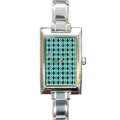 Rockabilly Retro Vintage Pin Up Rectangle Italian Charm Watch by Celenk