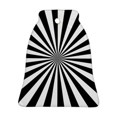 Rays Stripes Ray Laser Background Bell Ornament (two Sides) by Celenk