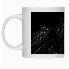 Fractal Mathematics Abstract White Mugs by Celenk