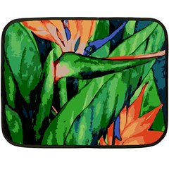 Flowers Art Beautiful Fleece Blanket (mini)