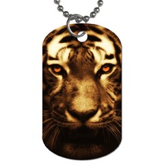 Cat Tiger Animal Wildlife Wild Dog Tag (two Sides) by Celenk