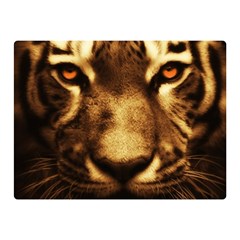 Cat Tiger Animal Wildlife Wild Double Sided Flano Blanket (mini)  by Celenk