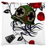 Skull Skeleton Dead Death Face Large Cushion Case (One Side) Front