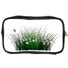 Spring Flowers Grass Meadow Plant Toiletries Bags 2-side by Celenk