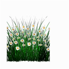 Spring Flowers Grass Meadow Plant Small Garden Flag (two Sides) by Celenk