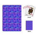 Background Mosaic Purple Blue Playing Card Back