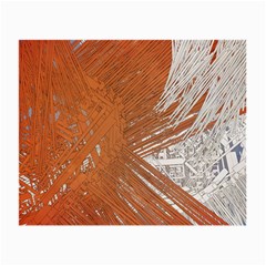 Abstract Lines Background Mess Small Glasses Cloth (2-side) by Celenk