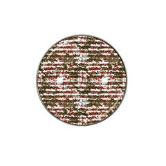Grunge Textured Abstract Pattern Hat Clip Ball Marker by dflcprints
