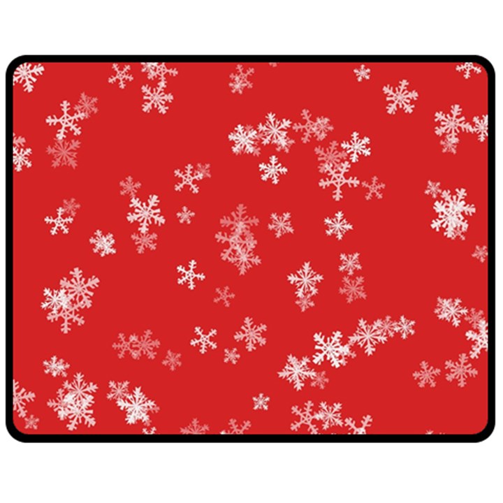 Template Winter Christmas Xmas Fleece Blanket (Medium) 