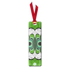 Fractal Art Green Pattern Design Small Book Marks by Celenk