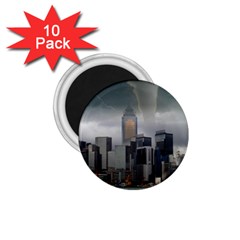 Tornado Storm Lightning Skyline 1 75  Magnets (10 Pack)  by Celenk