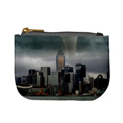 Tornado Storm Lightning Skyline Mini Coin Purses by Celenk