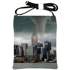 Tornado Storm Lightning Skyline Shoulder Sling Bags