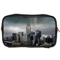 Tornado Storm Lightning Skyline Toiletries Bags 2-side by Celenk