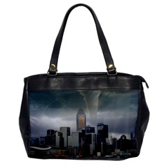 Tornado Storm Lightning Skyline Office Handbags by Celenk