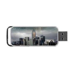 Tornado Storm Lightning Skyline Portable Usb Flash (two Sides) by Celenk