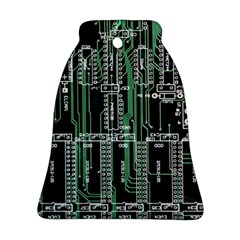 Printed Circuit Board Circuits Ornament (bell) by Celenk