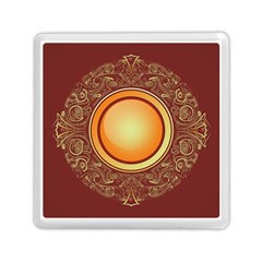 Badge Gilding Sun Red Oriental Memory Card Reader (square)  by Celenk