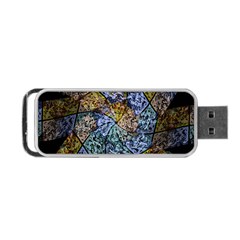 Multi Color Tile Twirl Octagon Portable Usb Flash (two Sides) by Celenk