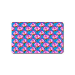 Seamless Flower Pattern Colorful Magnet (Name Card)