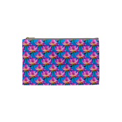 Seamless Flower Pattern Colorful Cosmetic Bag (Small) 