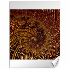 Copper Caramel Swirls Abstract Art Canvas 36  X 48   by Celenk