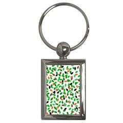 Leaves True Leaves Autumn Green Key Chains (Rectangle) 