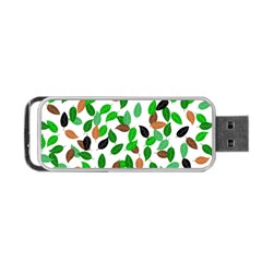 Leaves True Leaves Autumn Green Portable USB Flash (Two Sides)