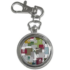 Decor Painting Design Texture Key Chain Watches