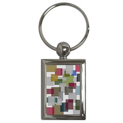 Decor Painting Design Texture Key Chains (Rectangle) 