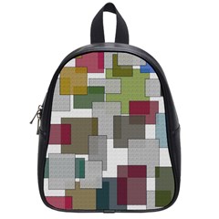 Decor Painting Design Texture School Bag (Small)