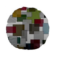 Decor Painting Design Texture Standard 15  Premium Flano Round Cushions
