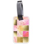 collage gold and pink Luggage Tags (Two Sides) Back