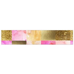Collage Gold And Pink Small Flano Scarf by NouveauDesign