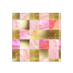 Collage Gold And Pink Satin Bandana Scarf by NouveauDesign