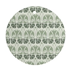 Teal Beige Ornament (round) by NouveauDesign