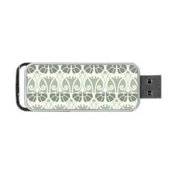 Teal Beige Portable Usb Flash (one Side) by NouveauDesign