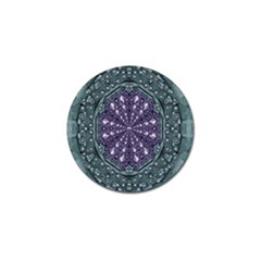 Star And Flower Mandala In Wonderful Colors Golf Ball Marker (10 Pack)