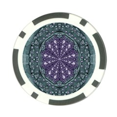 Star And Flower Mandala In Wonderful Colors Poker Chip Card Guard (10 Pack) by pepitasart