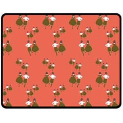 Dance Double Sided Fleece Blanket (medium)  by Celenk