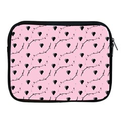 Love Hearth Pink Pattern Apple Ipad 2/3/4 Zipper Cases by Celenk