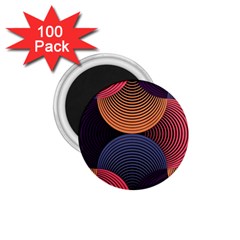 Geometric Swirls 1 75  Magnets (100 Pack)  by Celenk