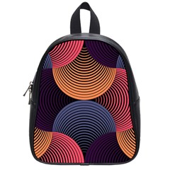 Geometric Swirls School Bag (small) by Celenk