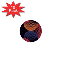 Geometric Swirls 1  Mini Buttons (10 Pack)  by Celenk