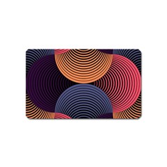 Geometric Swirls Magnet (name Card) by Celenk