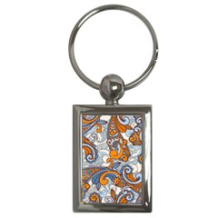 Paisley Pattern Key Chains (rectangle)  by Celenk