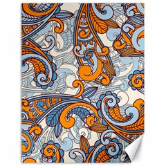 Paisley Pattern Canvas 18  X 24   by Celenk