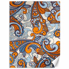 Paisley Pattern Canvas 36  X 48   by Celenk